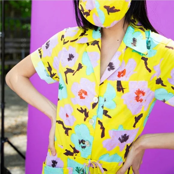 Rachel Antonoff Jumpsuit in Yellow Poppy - Picture 4 of 4